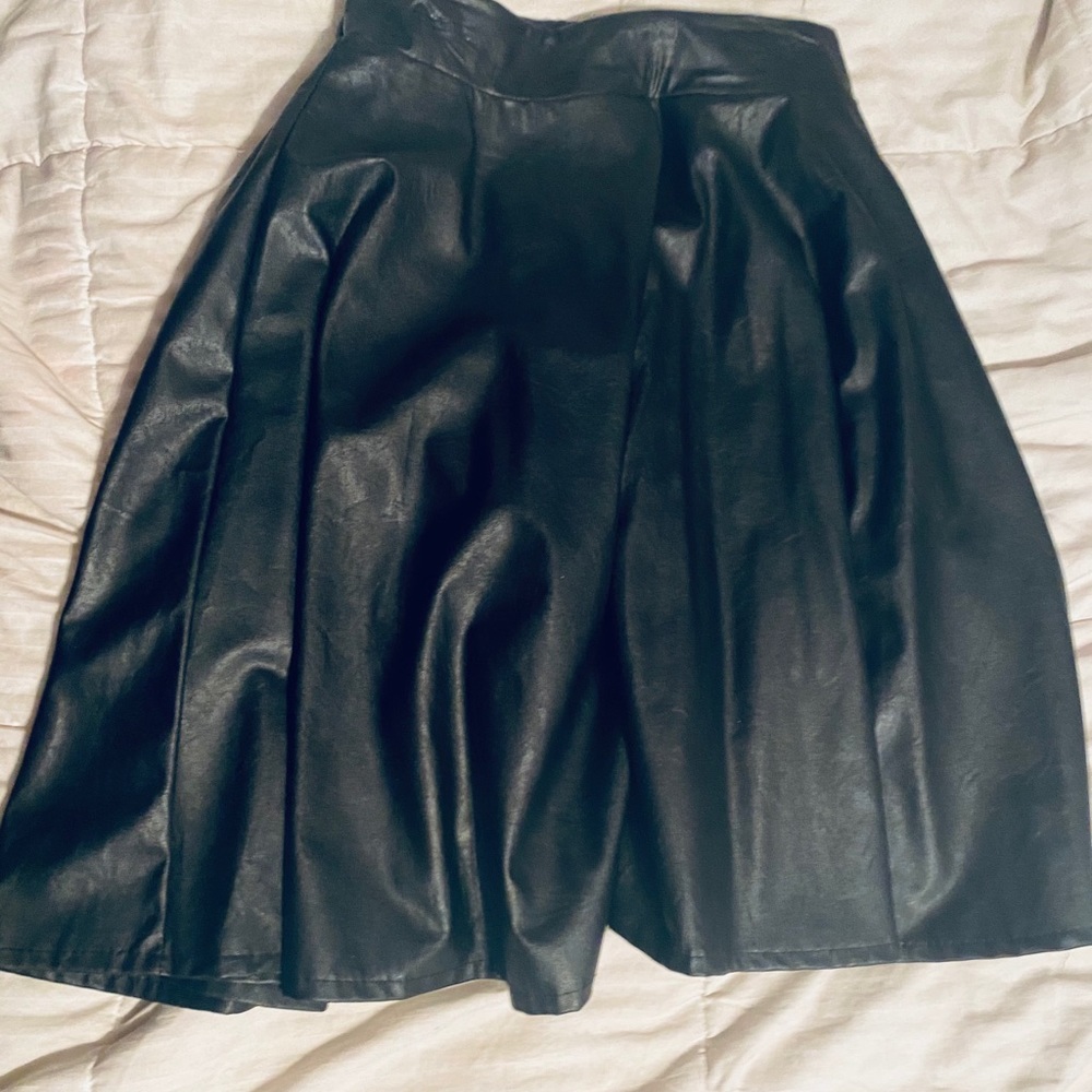 Black Leather Skirt